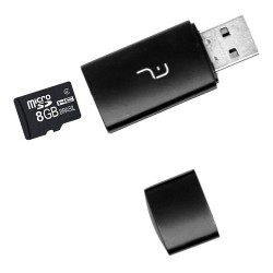 2X1: LEITOR USB + CARTAO DE MEMORIA CLASSE 4 8GB (05)